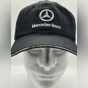 Mercedes Benz Midlothian “The Best or Nothing” Embroidered Strap-Back Black Hat